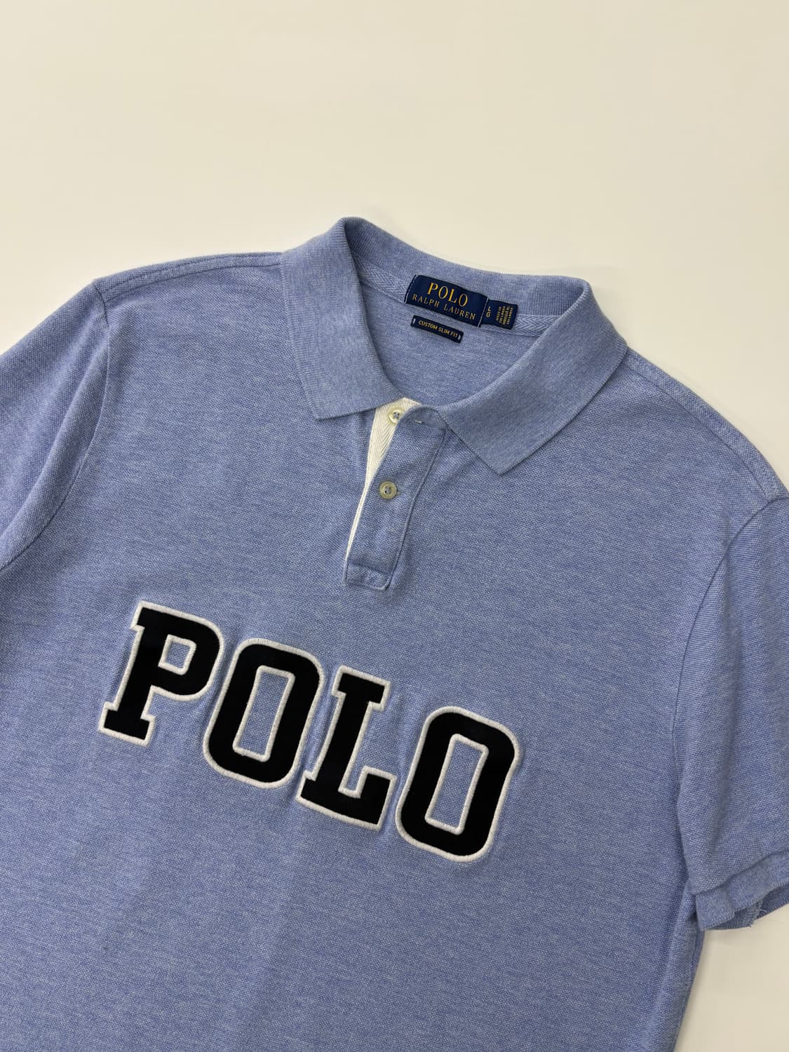 Polo 폴로 랄프로렌 신형라벨 스카이블루 로고 반팔 카라티 상품이미지1