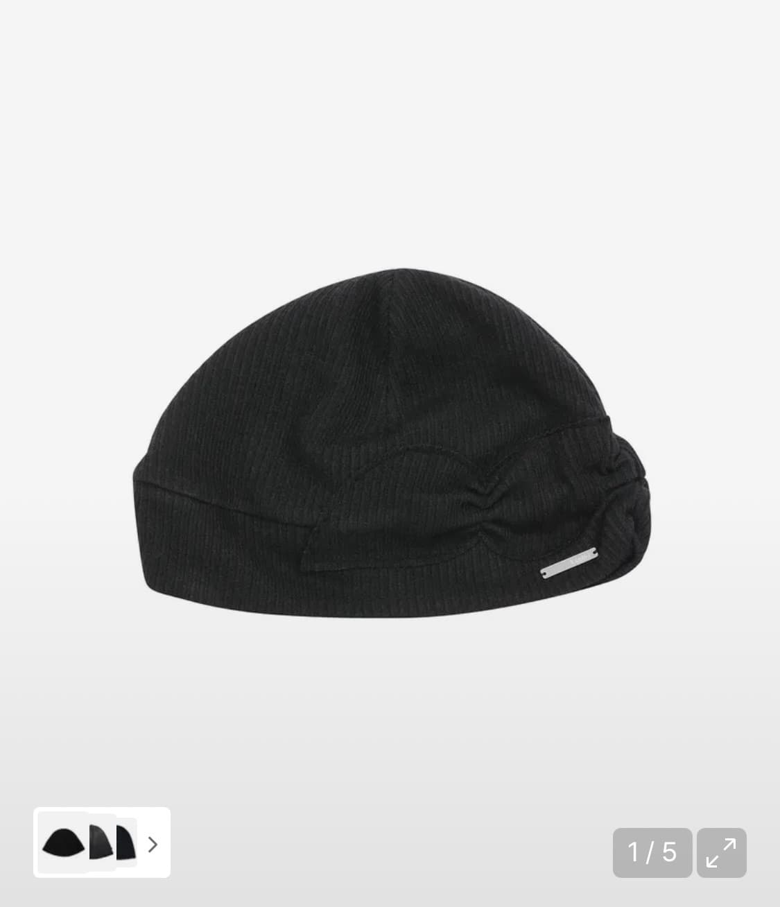 미세키서울 Knit turban beanie BLACK 상품이미지1