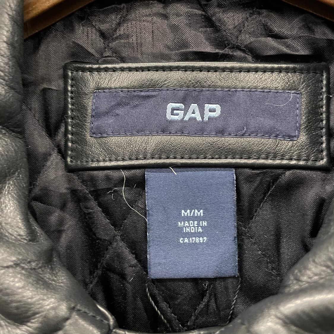 90s 올드 갭 GAP 소가죽 카 코트 상품이미지7