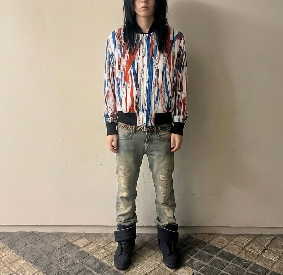 15F/W 장폴고티에 그래픽 투웨이 봄버 자켓 상품이미지1