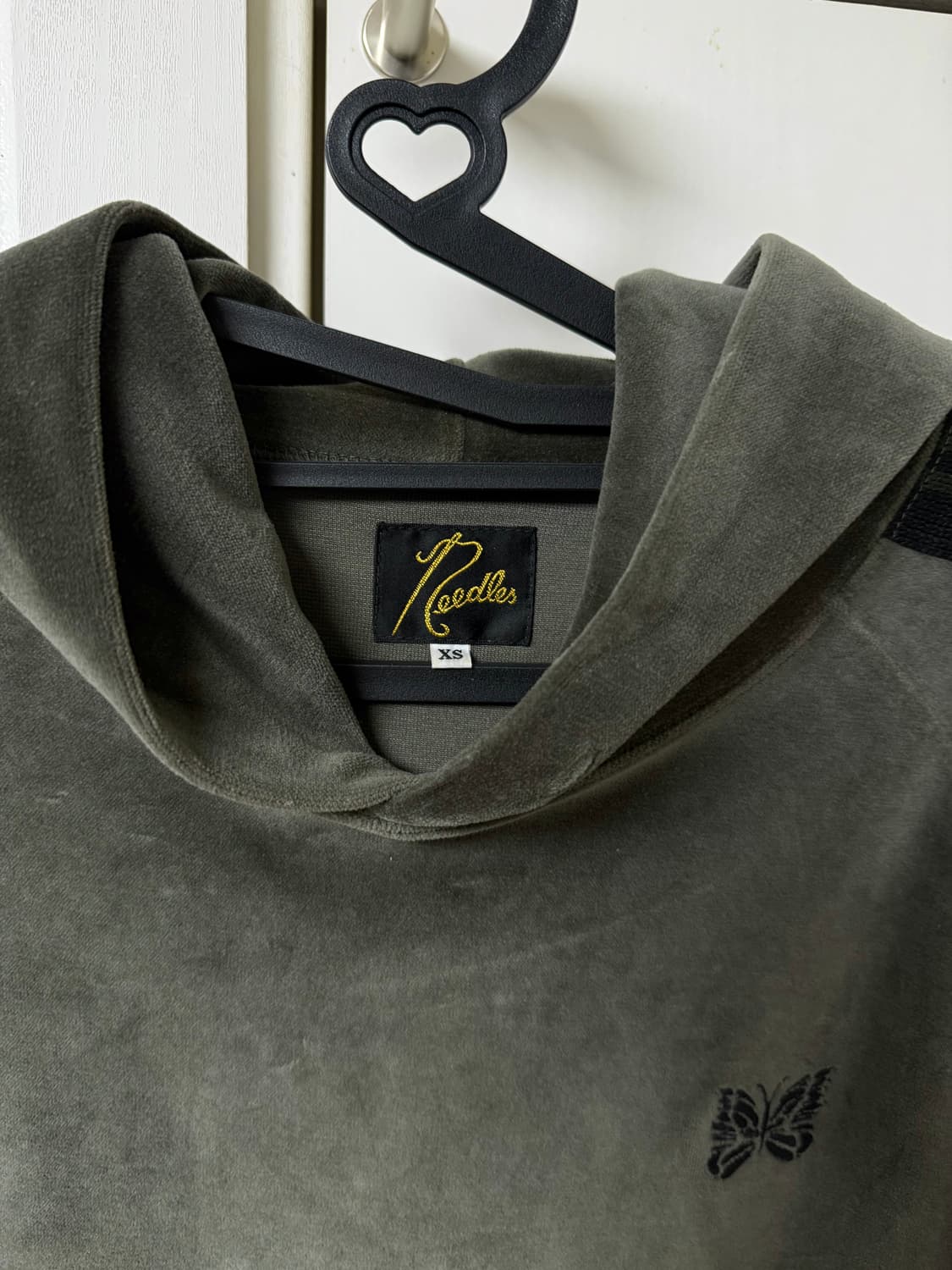 니들스 벨루어 후드 카키 XS 상품이미지5