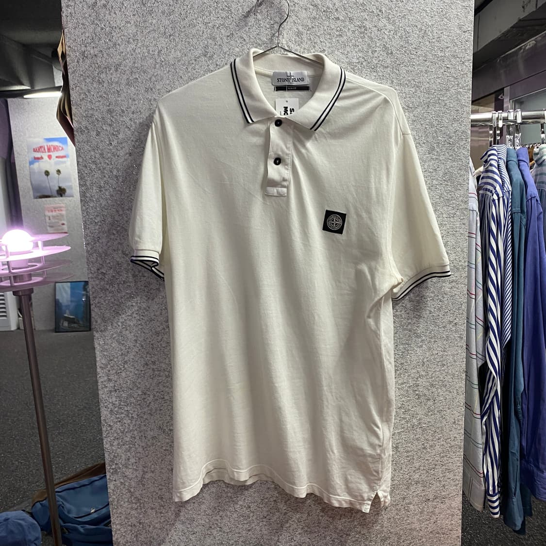 스톤 아일랜드 와펜로고 슬림핏 카라티 B4646 상품이미지2