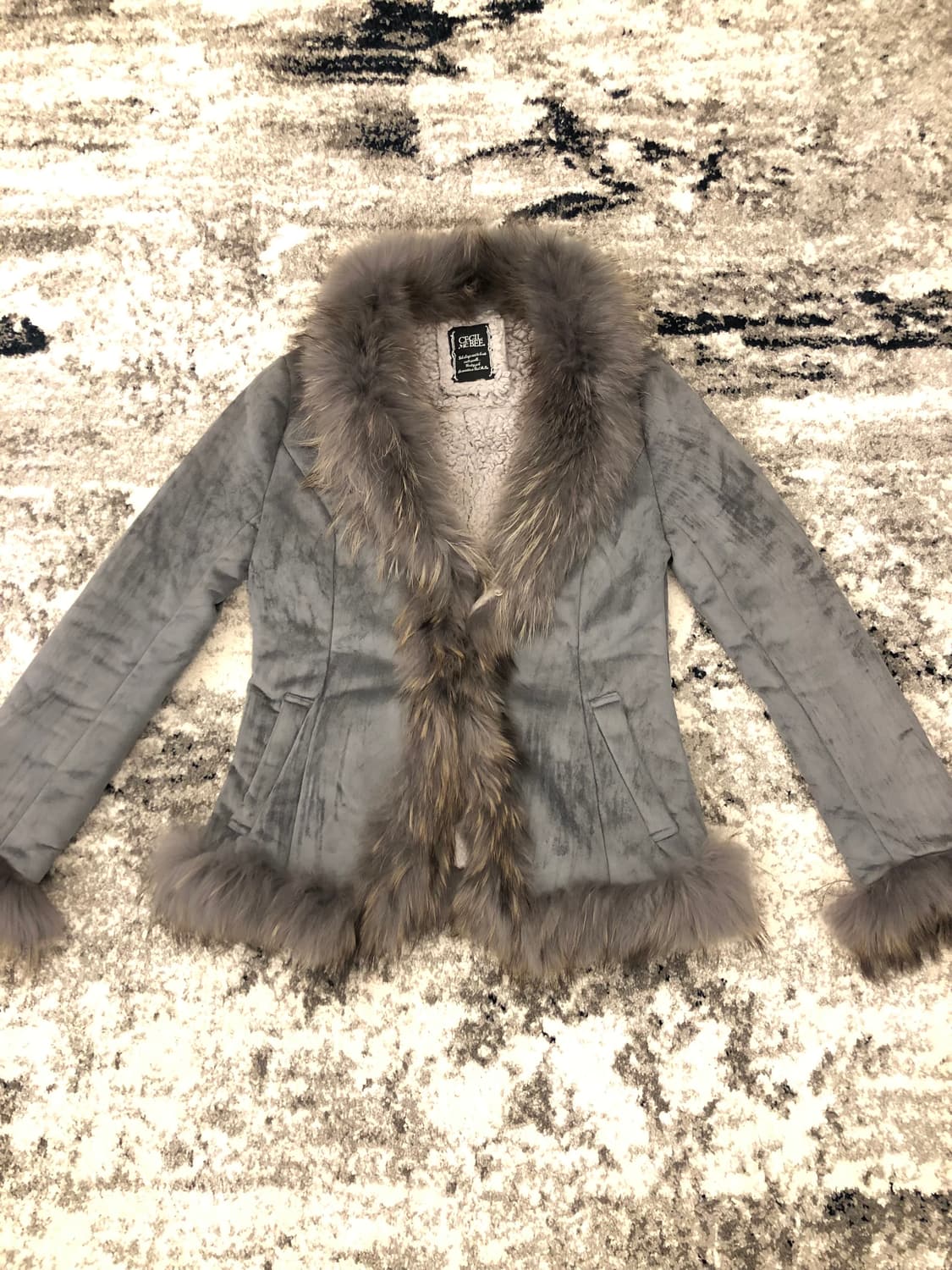 세실맥비 뮤트 스웨이드 퍼 자켓 상품이미지1