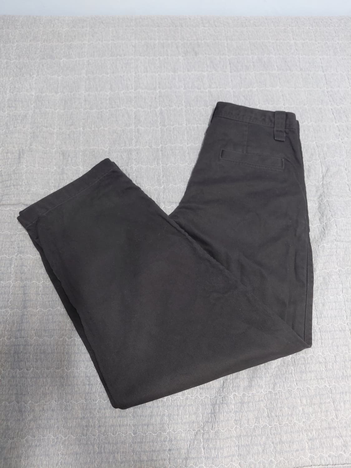 유니클로 U 와이드핏 치노팬츠 73 블랙 상품이미지9
