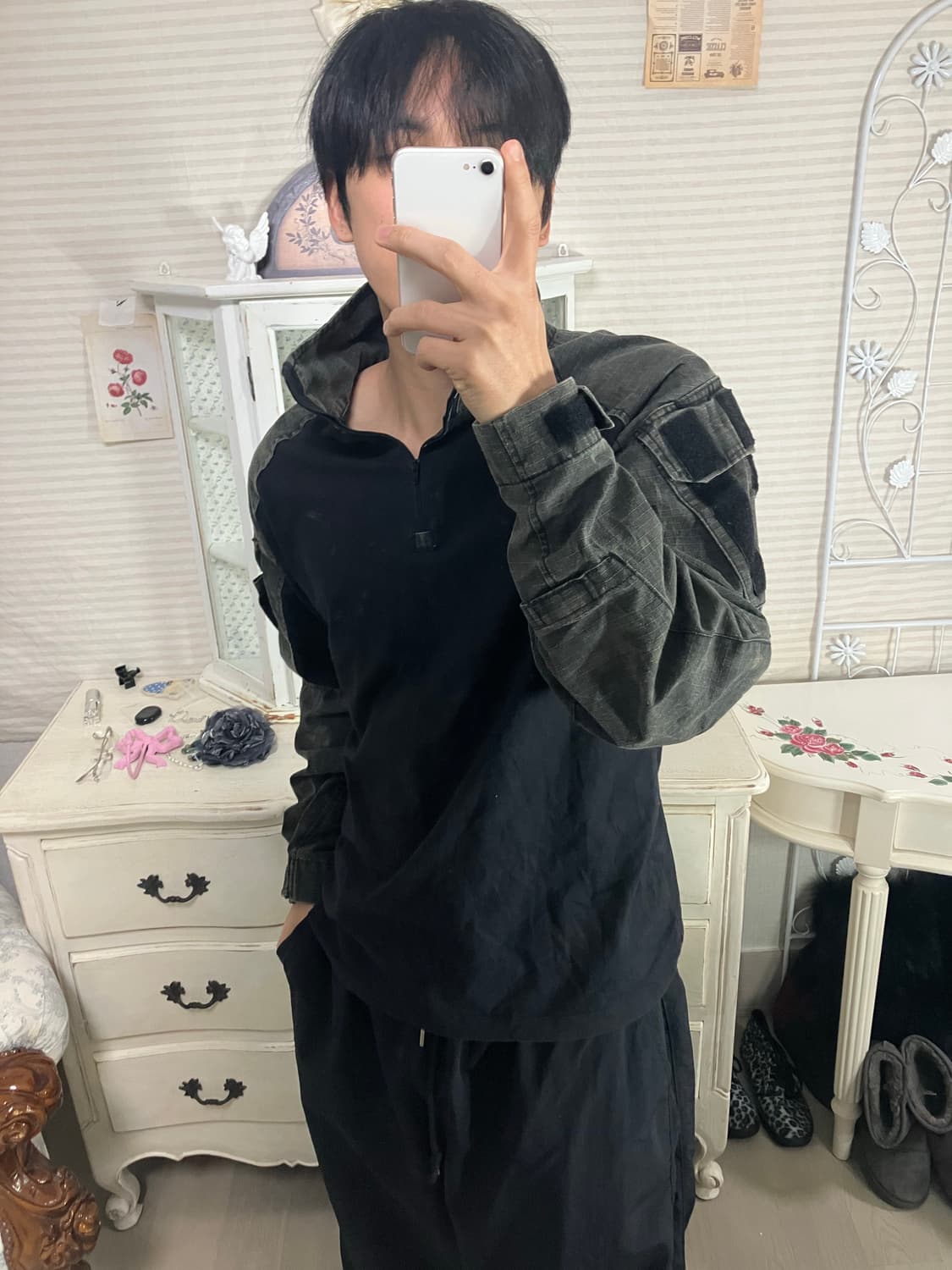 빈티지 특전사 오버로크 밀리터리 티셔츠 796 y2k 스트릿 갸루 펑키  상품이미지2