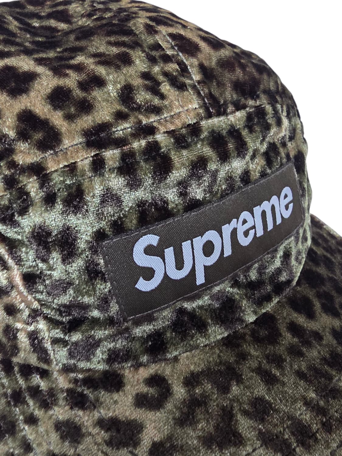 [OS] SUPREME 24SS 슈프림 레오파드 벨벳 캠프캡 올리브 상품이미지6