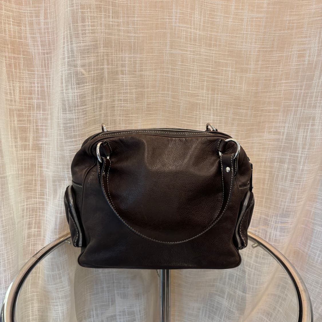 정품 토즈 레더 스티치 토트백     상품이미지5