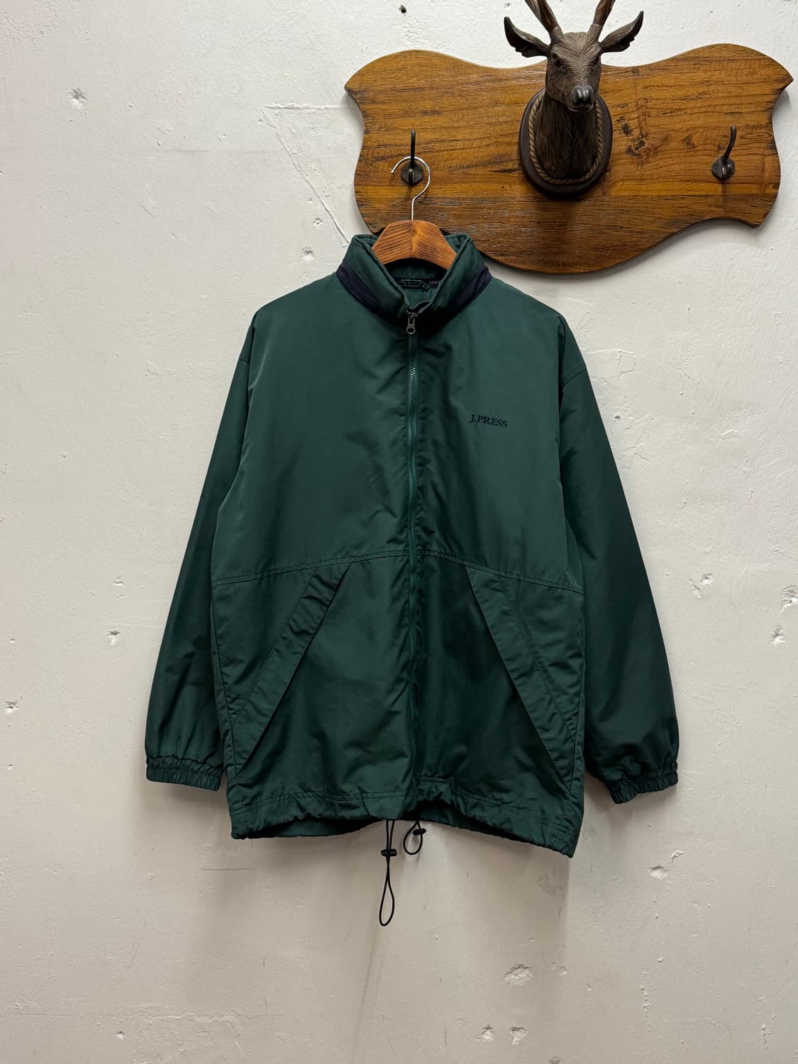 J.PRESS Nylon Mesh-Lined Zip-Up Jacket 상품이미지1