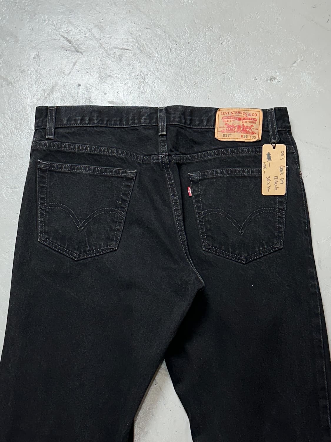 00's 리바이스 517 블랙 부츠컷 플레어진 상품이미지6