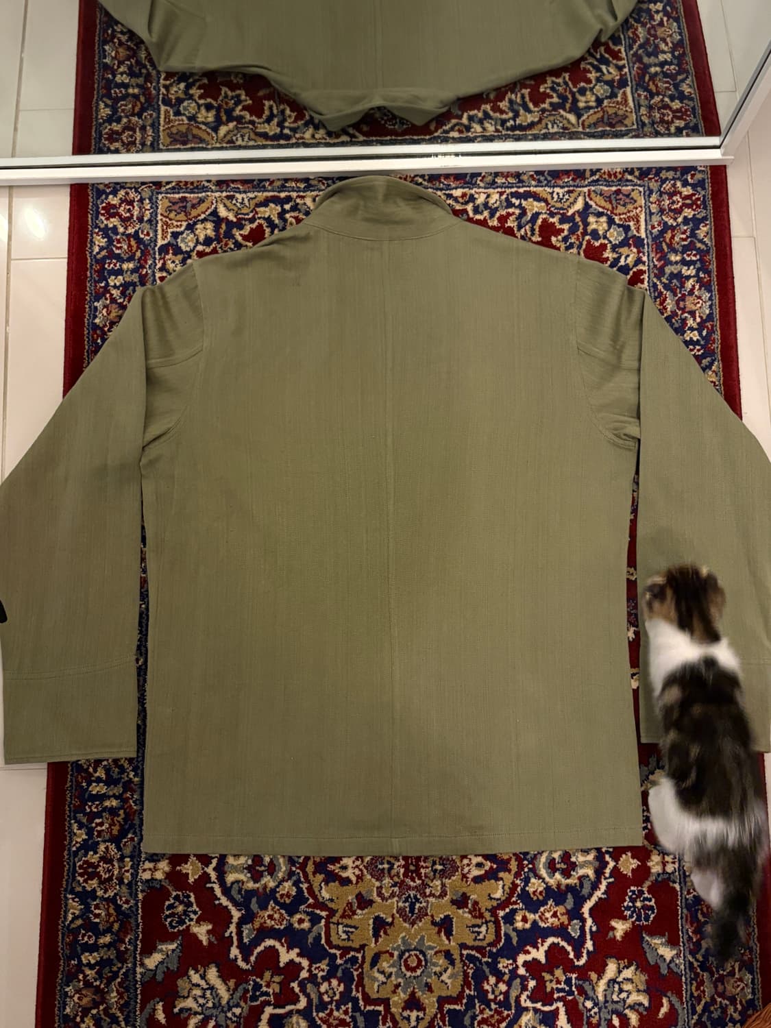 Vintage 해링본 코튼 자켓 상품이미지4