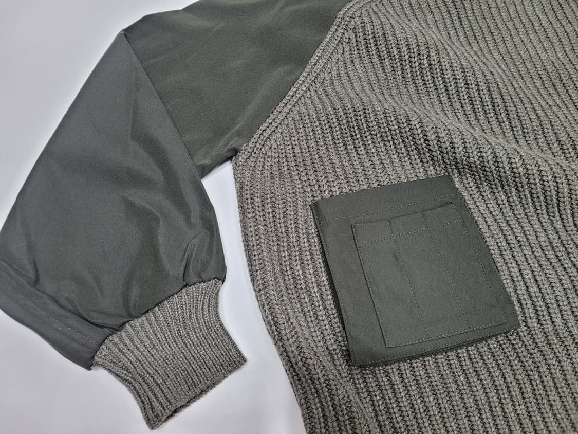 ZARA 자라 콤비 포켓 오버핏 스웨트 니트 / 여 M
 상품이미지5