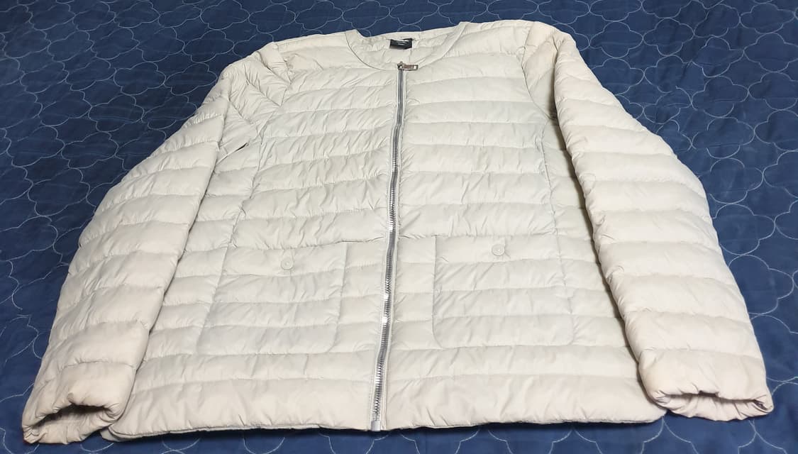 CAF 덕다운 경량패딩 크림 (M) 상품이미지1