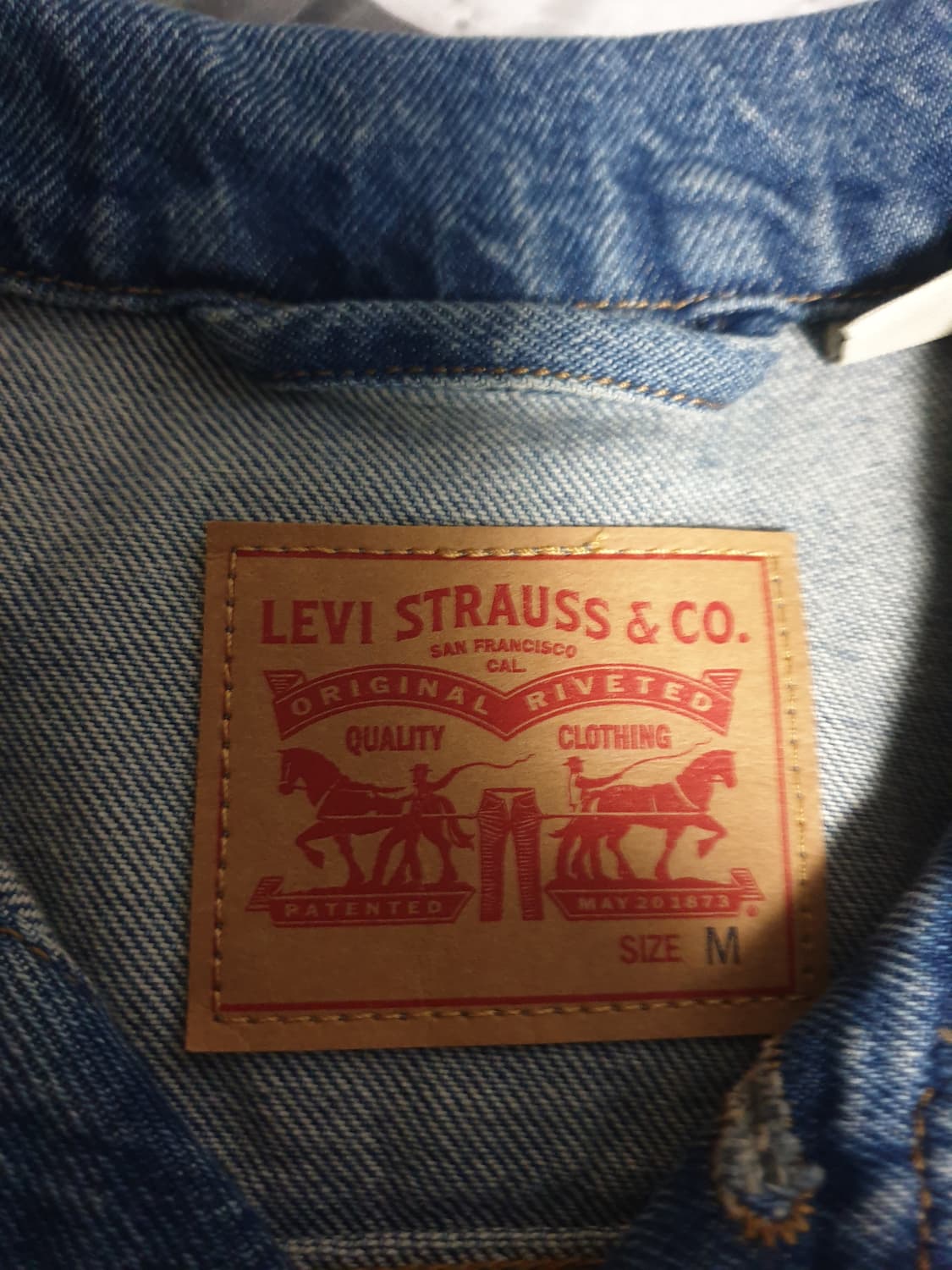 리바이스 EX-보이프렌드 트러커 데님자켓 (M) 상품이미지3