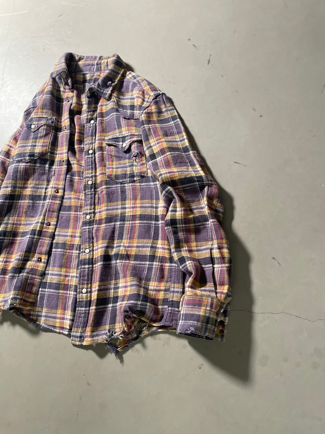 EDiFice japan Damage Check Shirt 상품이미지2