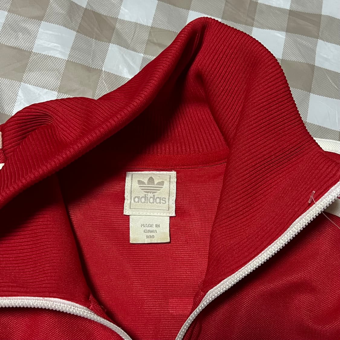 아디다스 페루 빈티지 져지 100 집업 삼선 트랙탑 축구 Y2K 상품이미지2