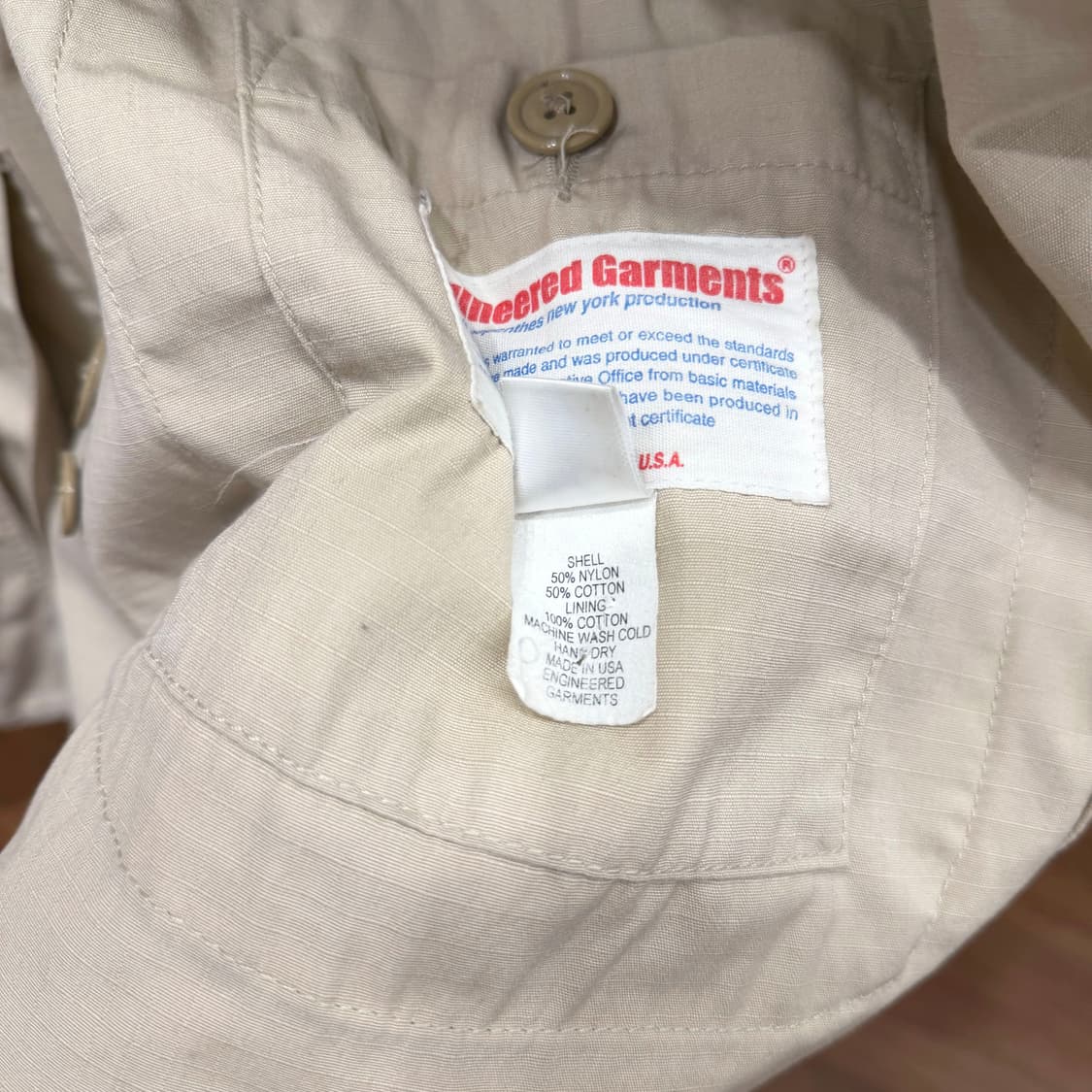 엔지니어드가먼츠 베이지 멀티 포켓 디테일 자켓 상품이미지8