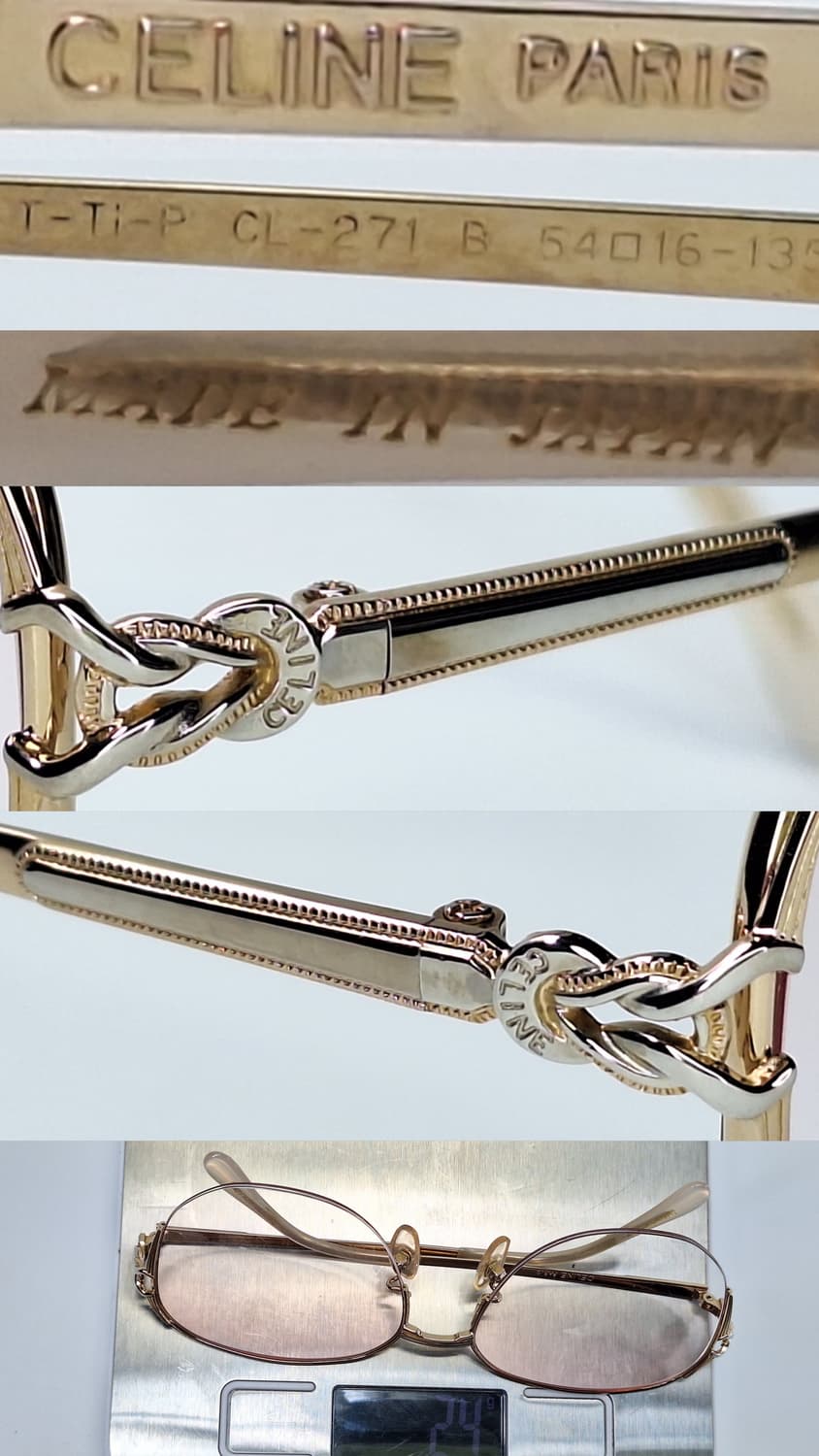 올드 셀린느 CL-271 순 티타늄 반무테 안경테 명품 일본수입 하이엔드 상품이미지8