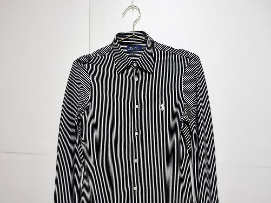 여성 레어 폴로 POLO 스트라이프 니트 드레스 긴팔 셔츠 남방 상품이미지3