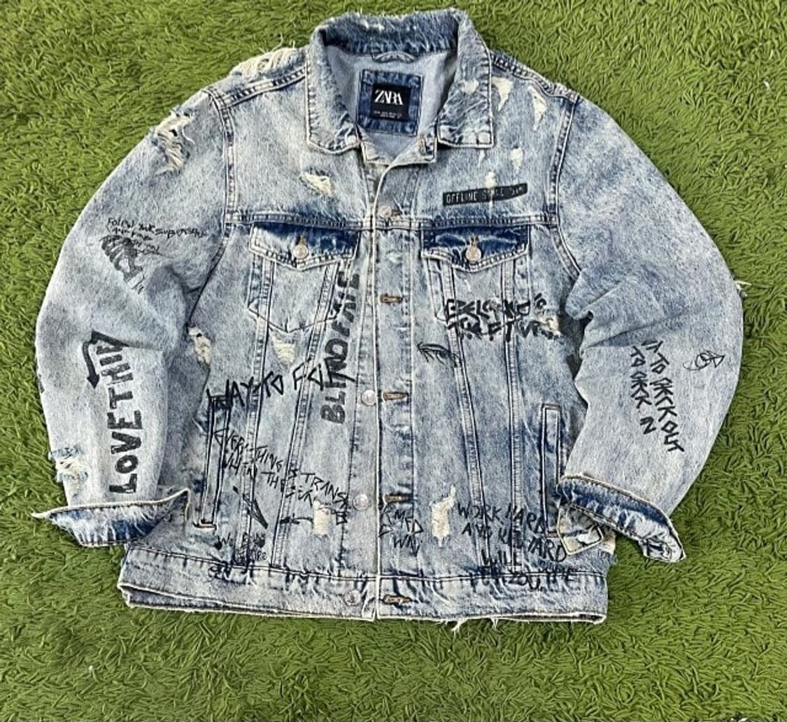 자라 데님 트러커 자켓 105/XL 상품이미지1