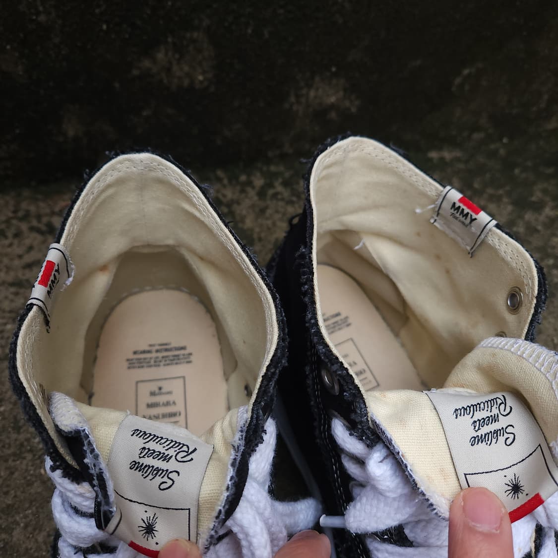 [42] 메종미하라 야스히로 피터슨23 OG 솔 캔버스 하이탑 스니커즈 상품이미지6