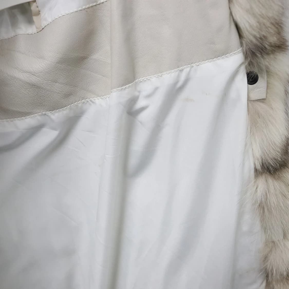 GIORGIO LEATHER FOX FUR 가죽 벨트 자켓 64769 상품이미지7