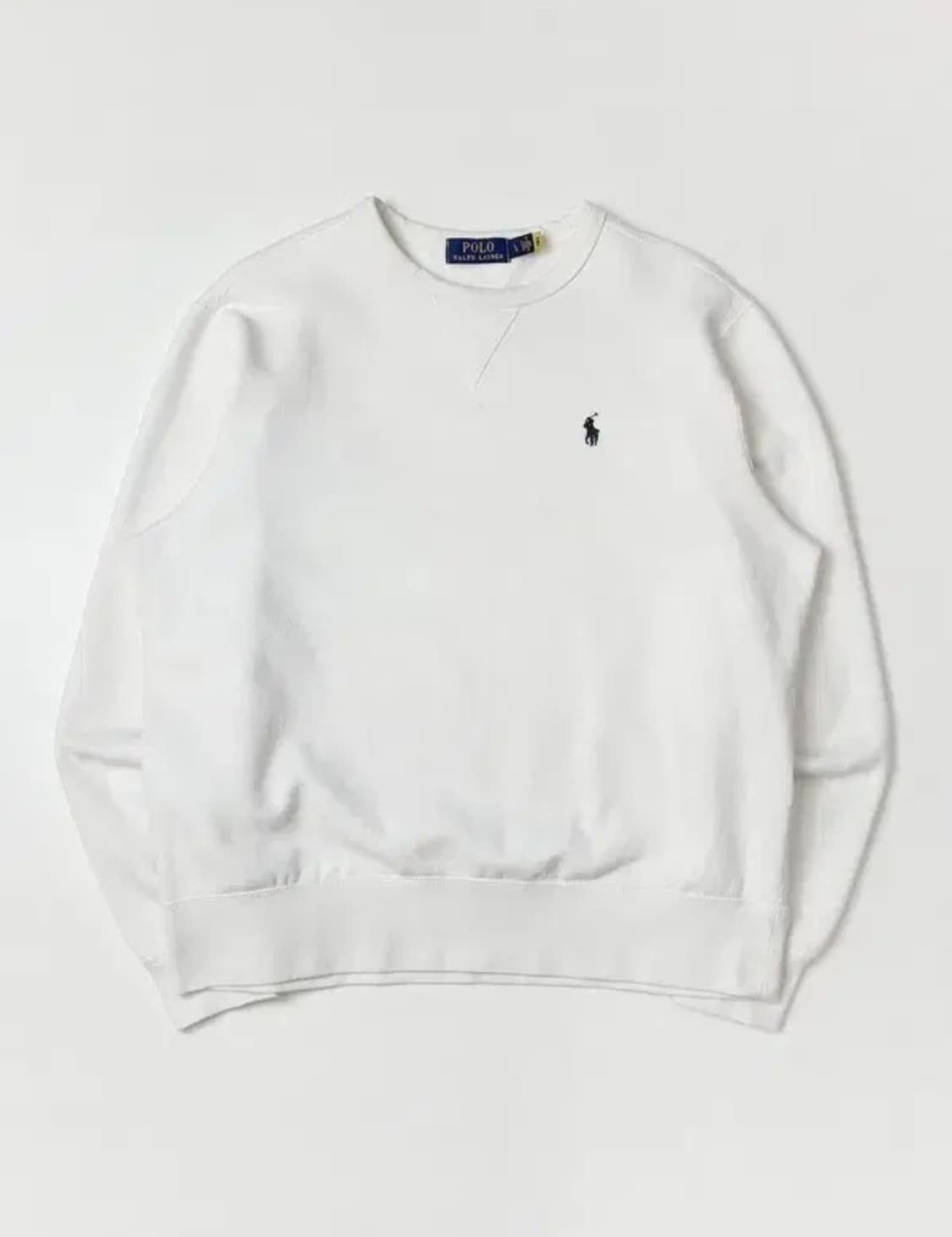 폴로 랄프로렌 화이트 맨투맨 상품이미지1