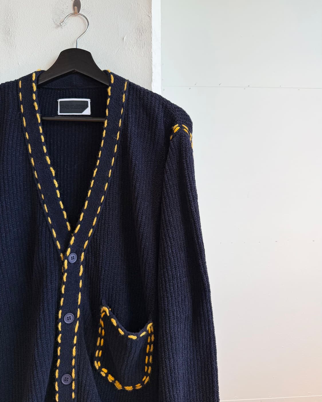 핑거린 네이비 스티치 니트 가디건  상품이미지4