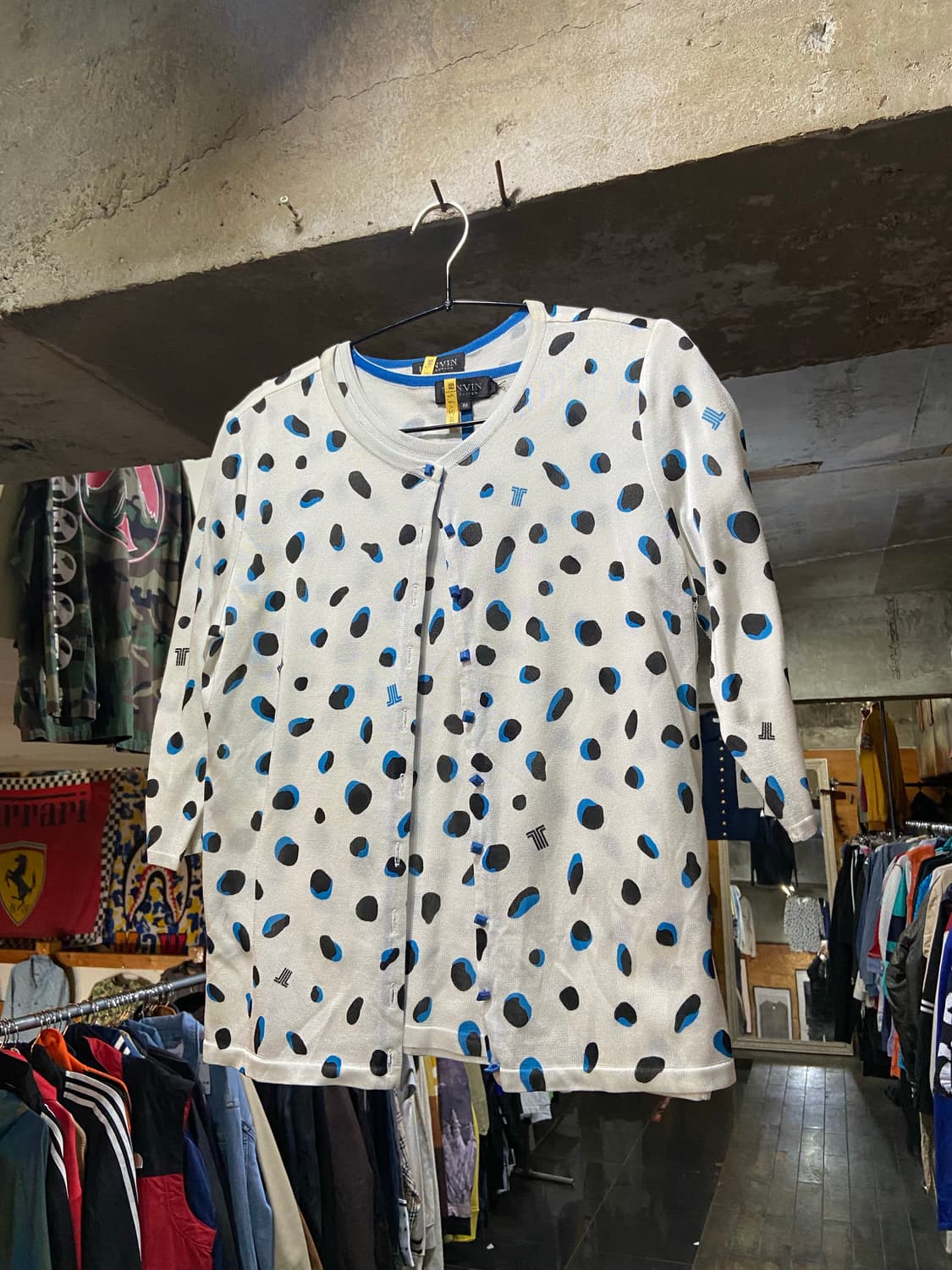 90s LANVIN 랑방 플라워 패턴 포인트 셋업 상품이미지2