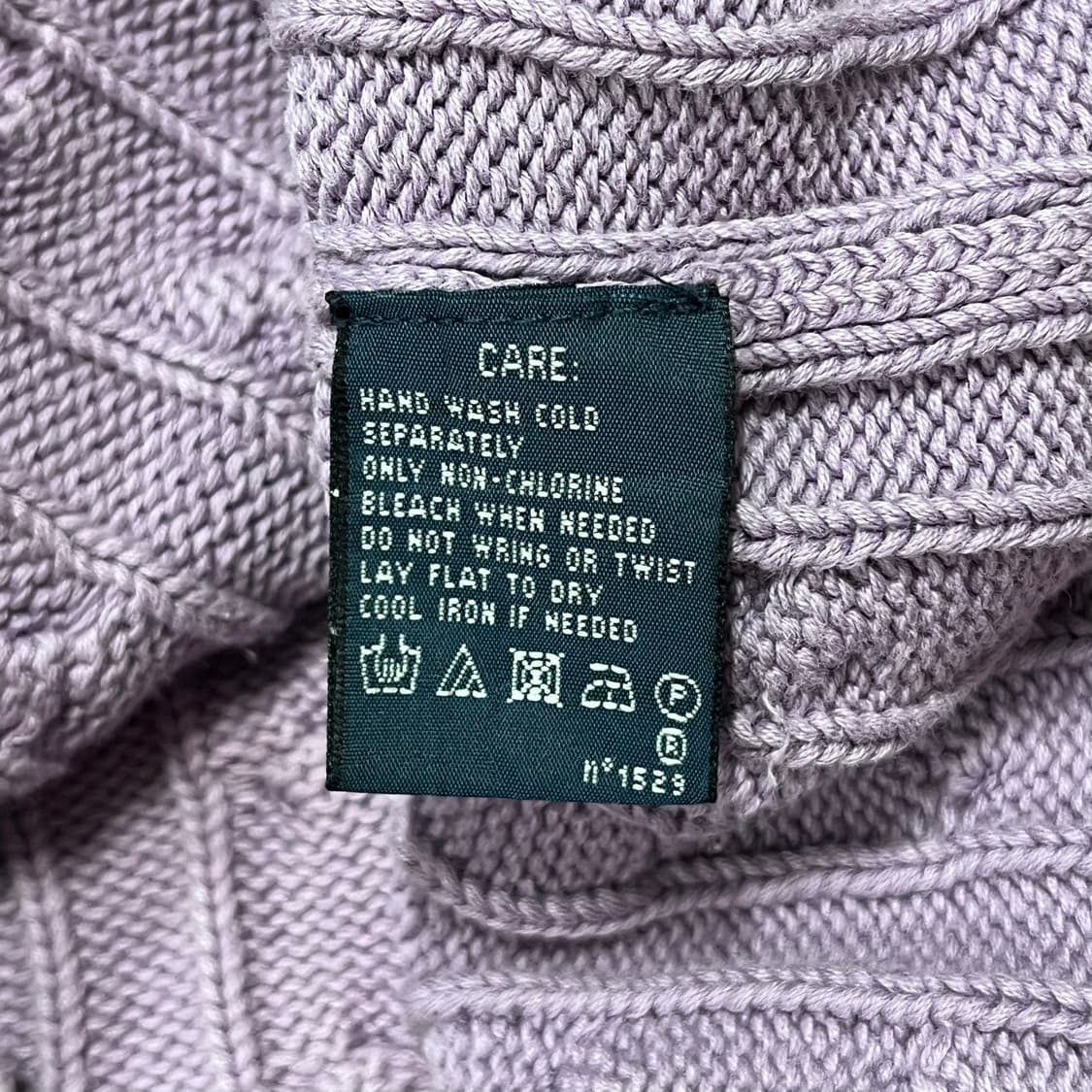 [정품] 폴로 보라 / 네이비포니 꽈배기 니트 [ L ] 상품이미지7