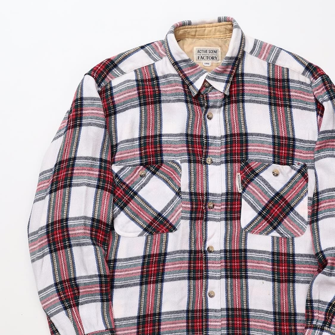 Active scene factory 투포켓 체크 셔츠 상품이미지2