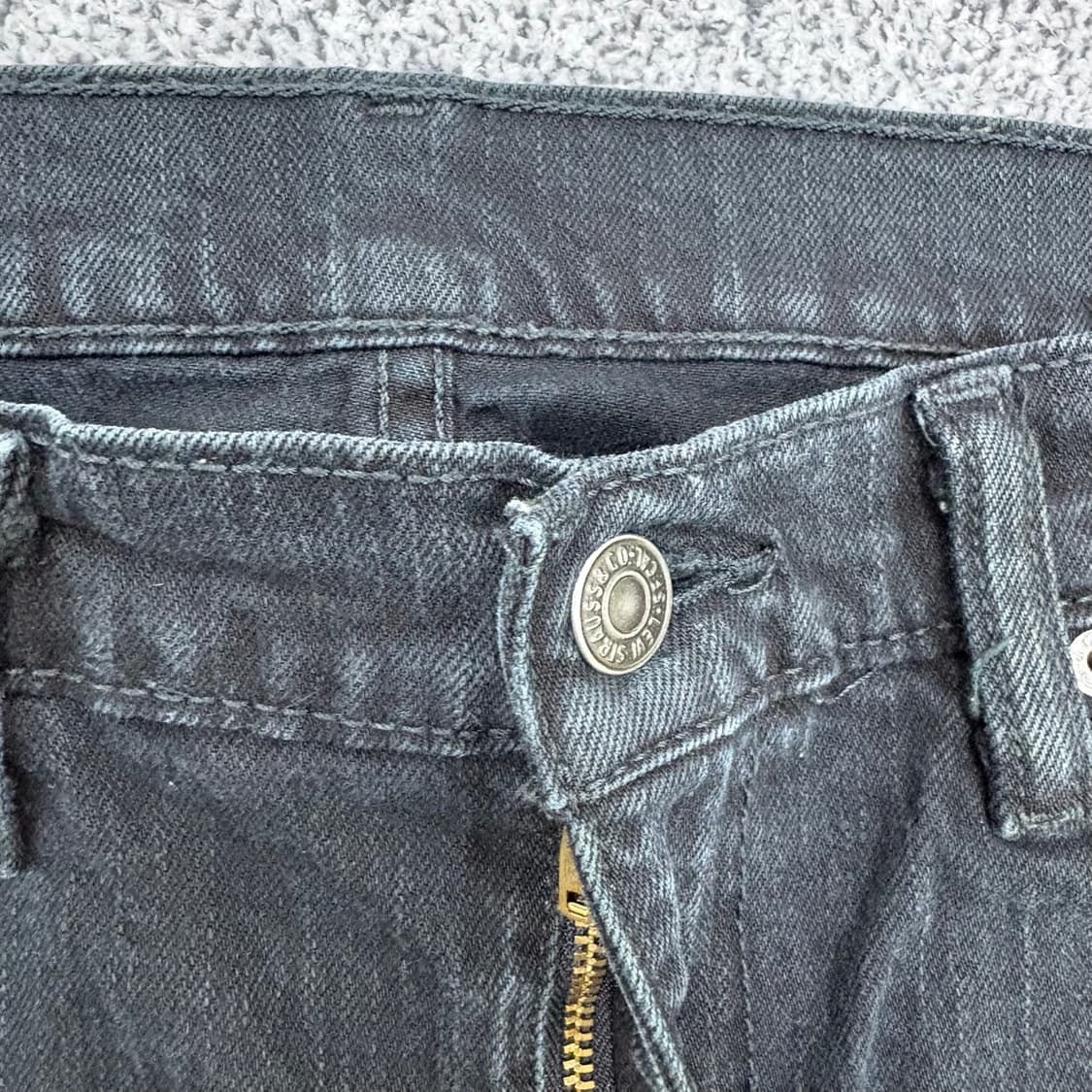 W30 리바이스 흑청 데님 팬츠 0421J 상품이미지2