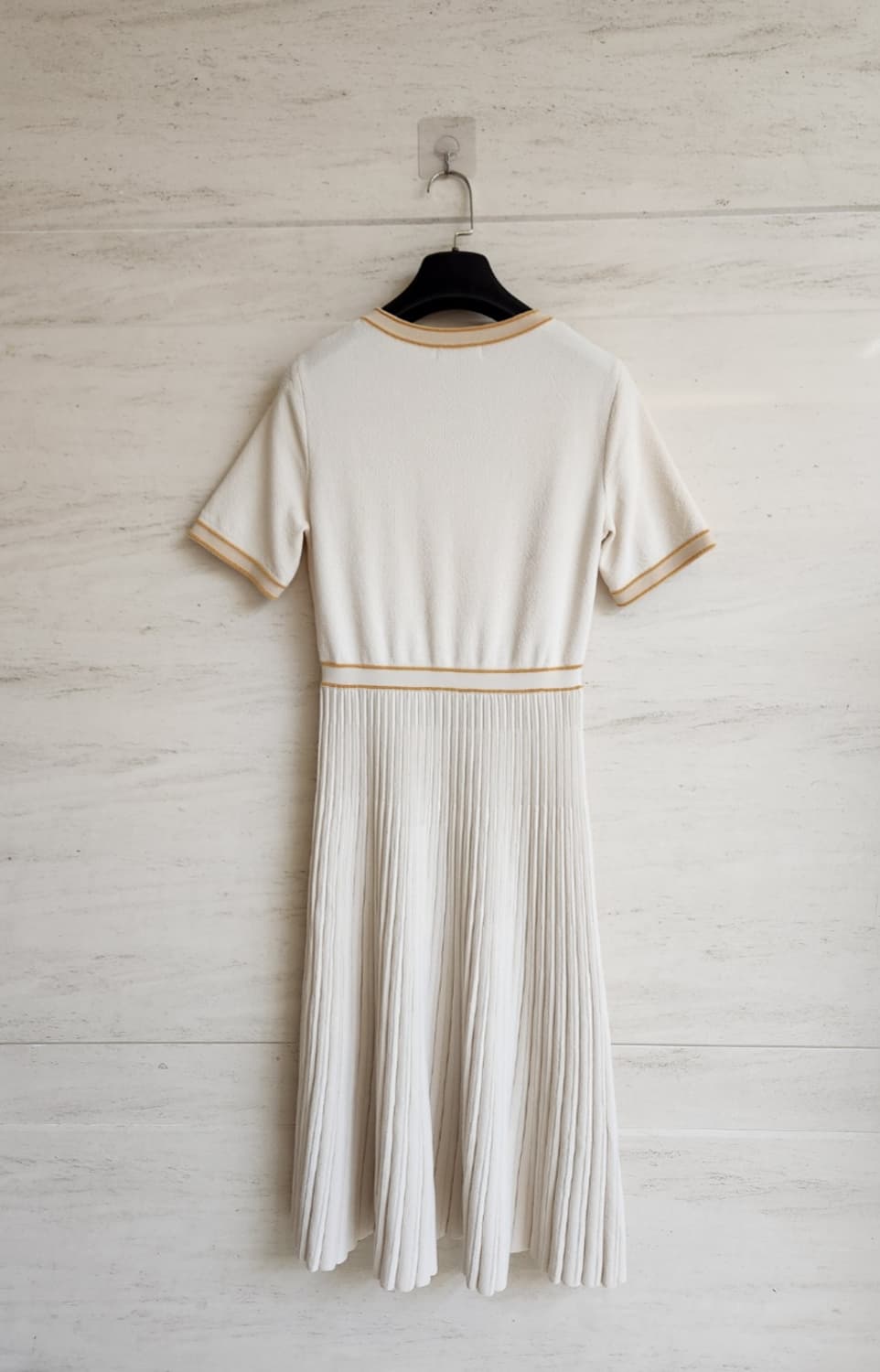 SJSJ 플리츠 블록 니트원피스 44사이즈 상품이미지6