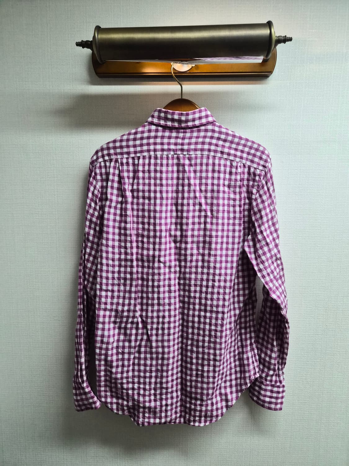 M) 폴로 랄프로렌 깅엄체크 린넨 셔츠 팝니다 상품이미지2