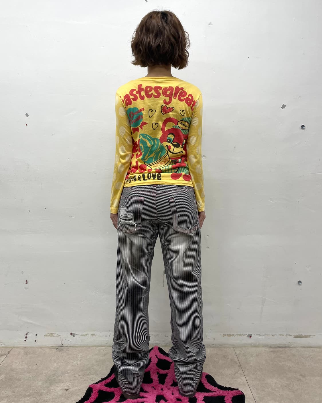 Retro-star cubic striped pants 상품이미지2