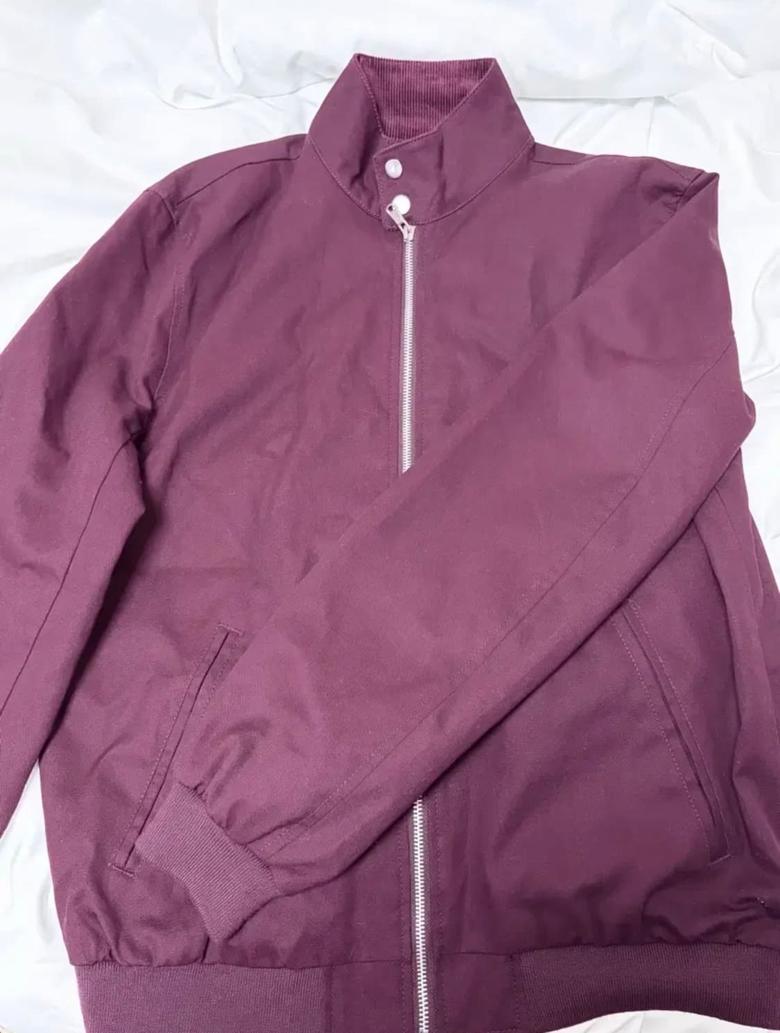 Asos 퍼플 봄버자켓 상품이미지1