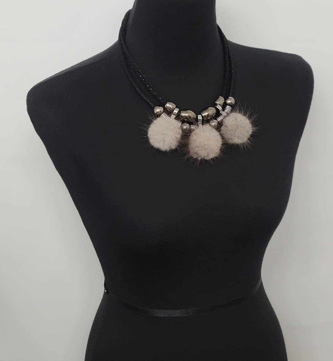 리얼밍크 빈티지목걸이 상품이미지3