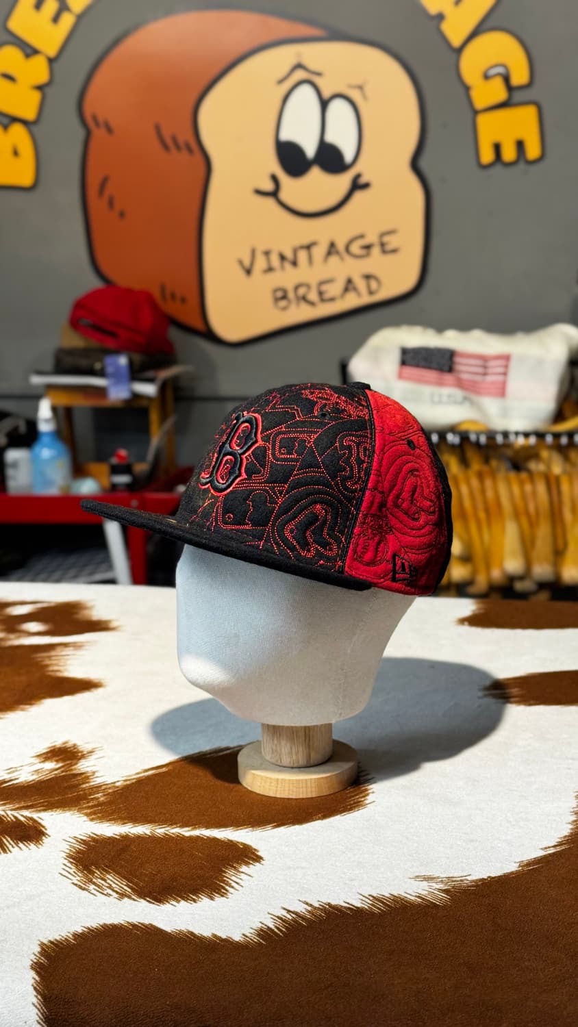 뉴에라 울 스티치 스냅백 (55.8cm) 보스턴 레드삭스 상품이미지4