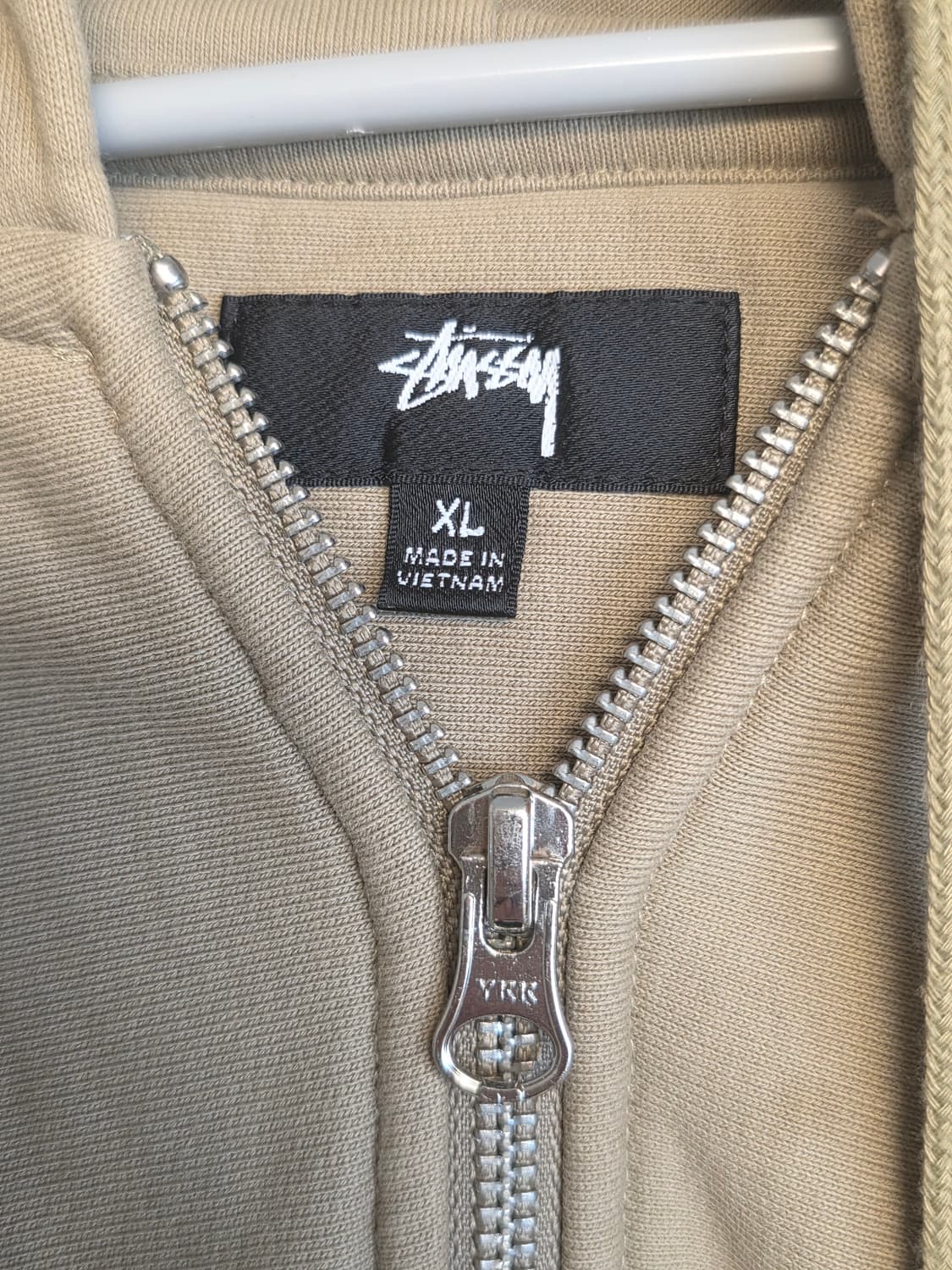 스투시 후드집업 베이지 XL 상품이미지4