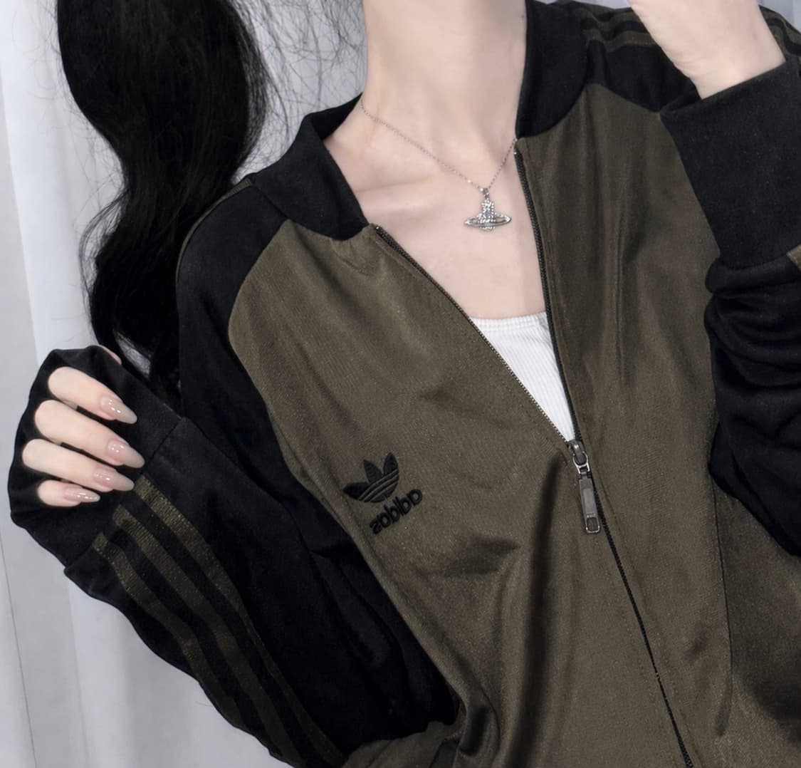 🐰아디다스 유일매물 카키 슈퍼스타 여리 져지 트랙탑🤎 상품이미지1