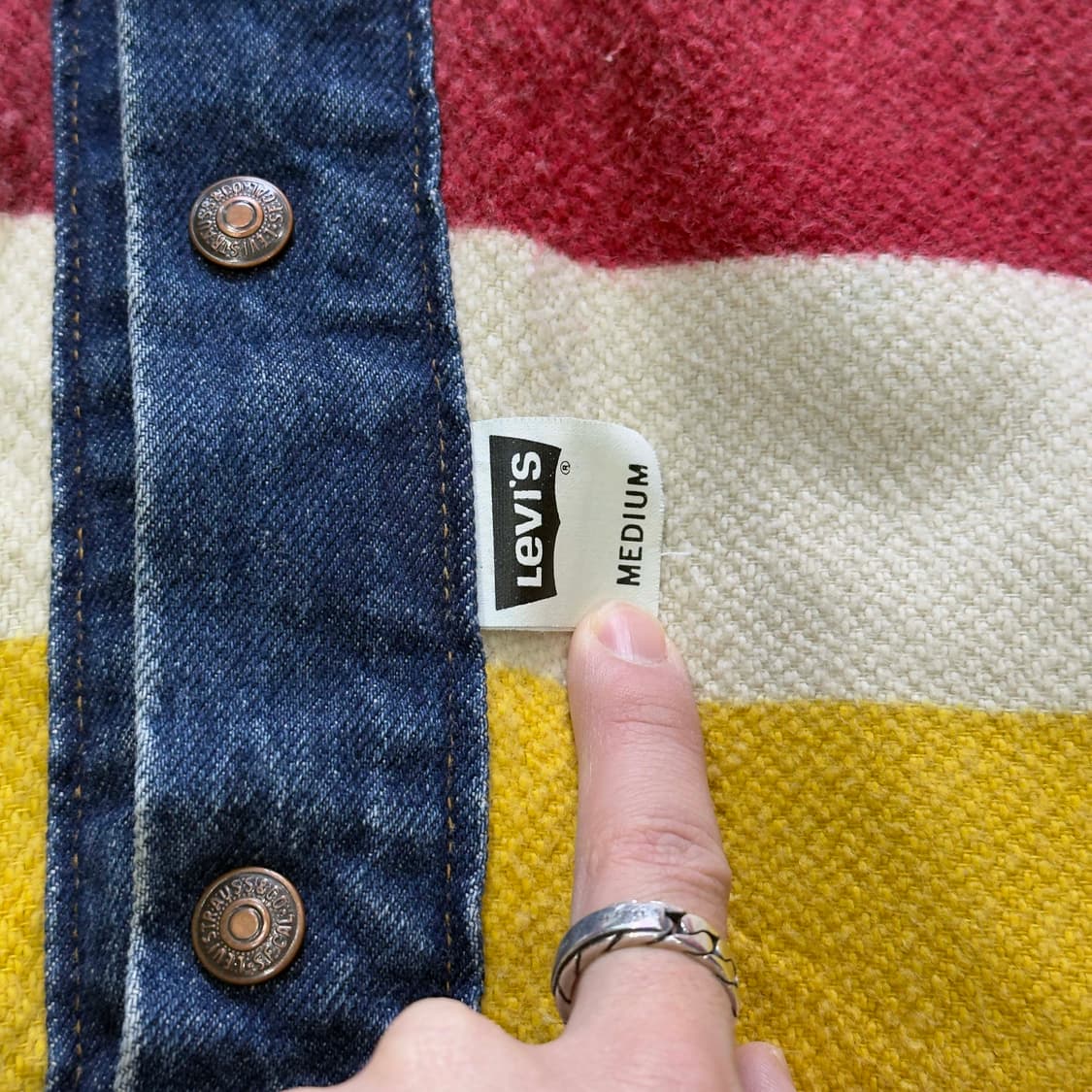 90s 리바이스 허드슨 베이 데님 재킷 USA 상품이미지4