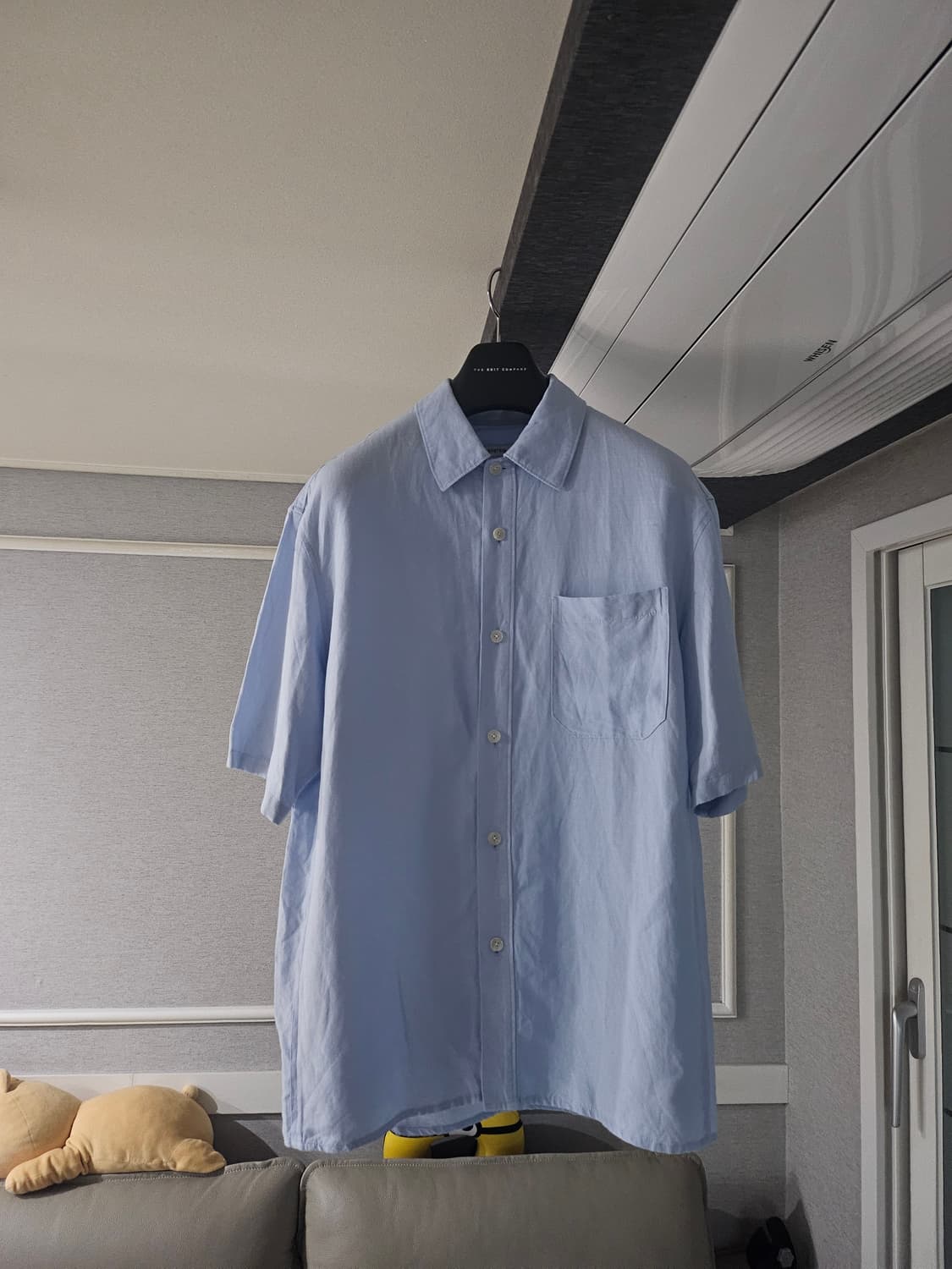 [거의 새것] 시스템옴므 린넨 셔츠 남방 반팔 M 상품이미지1