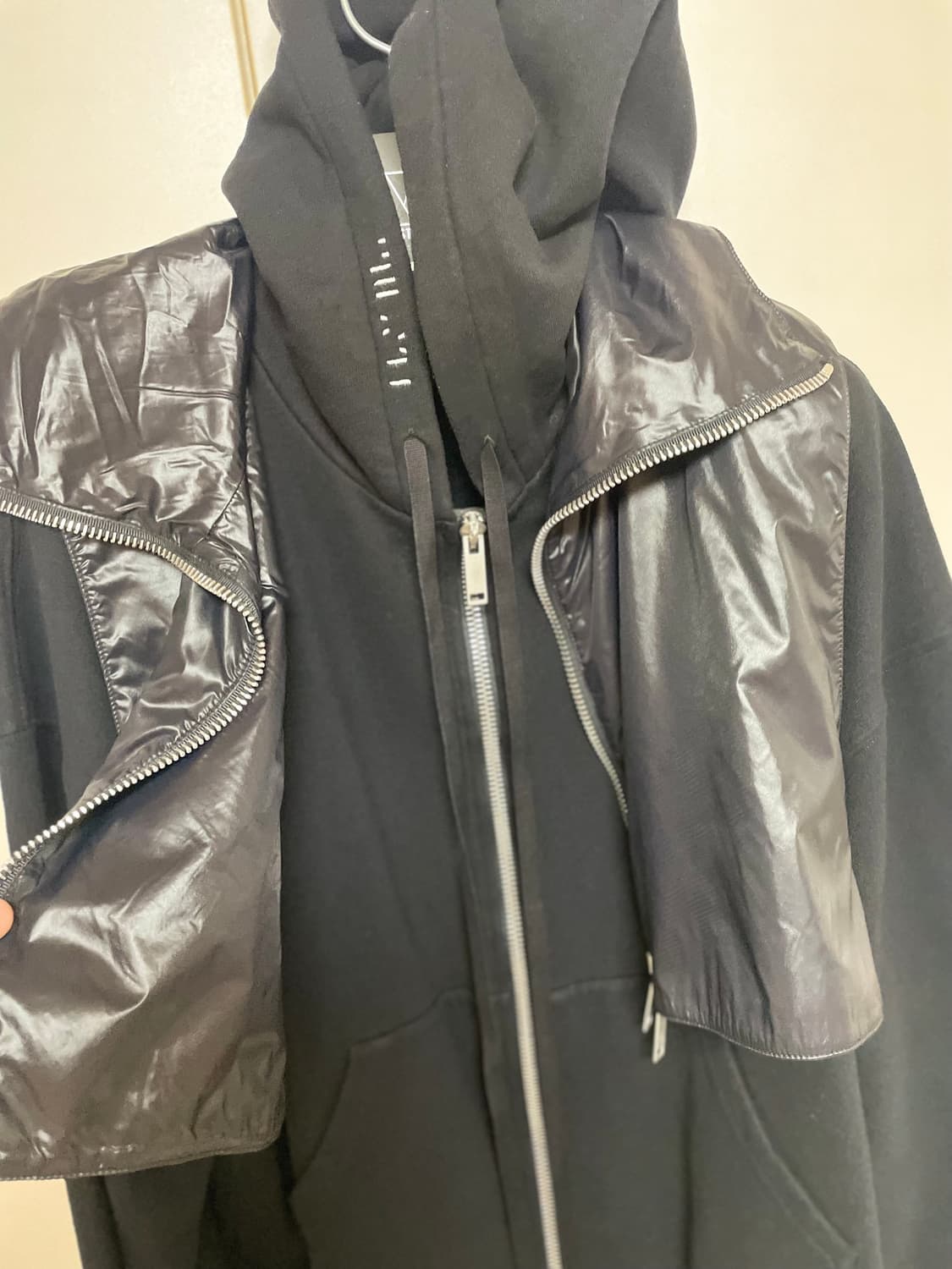 Unravel Project의 블랙 코튼 후드 자켓 M 상품이미지4