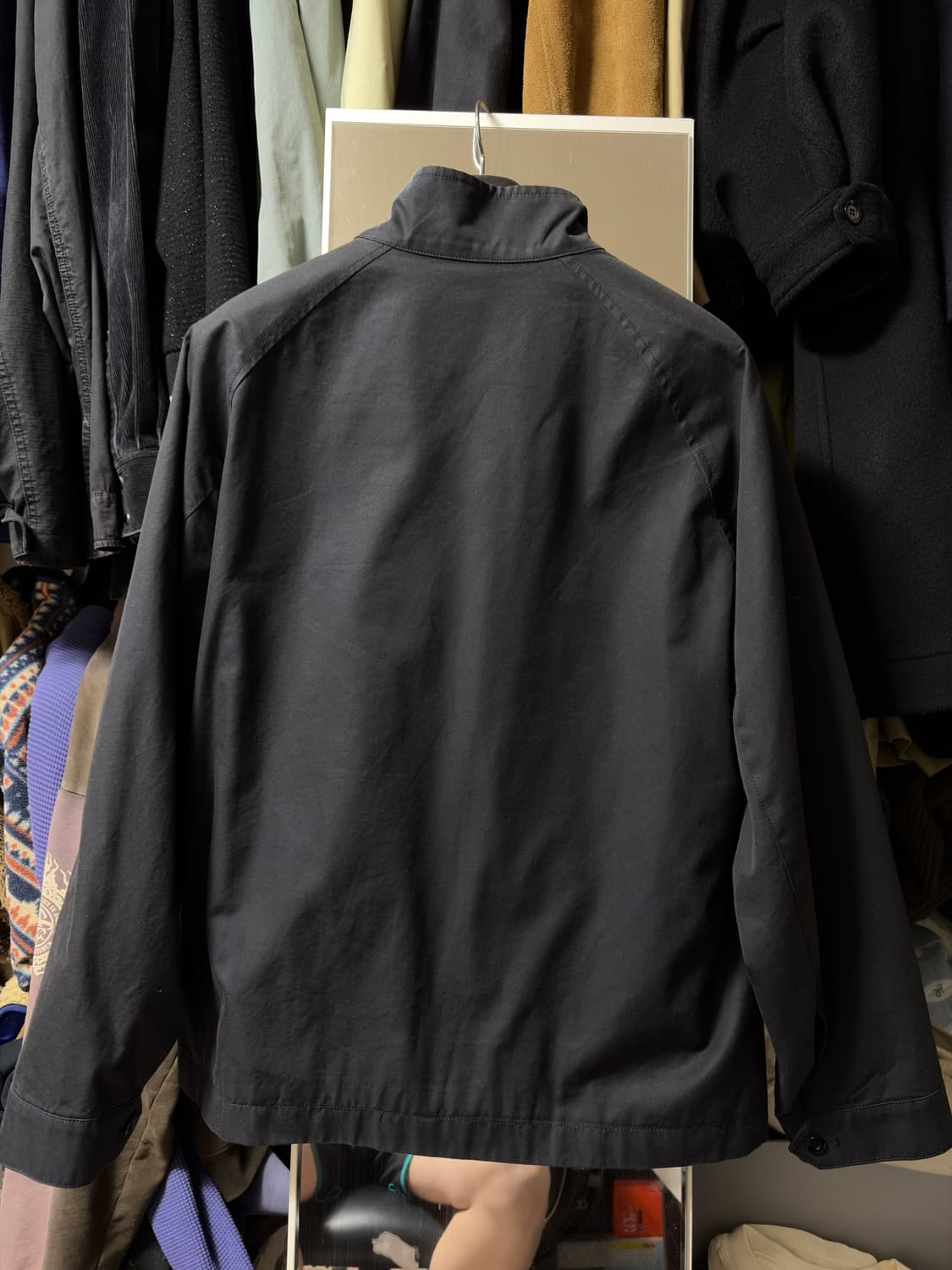 포터리 코튼 해링턴 자켓 다크 네이비 2사이즈 상품이미지2