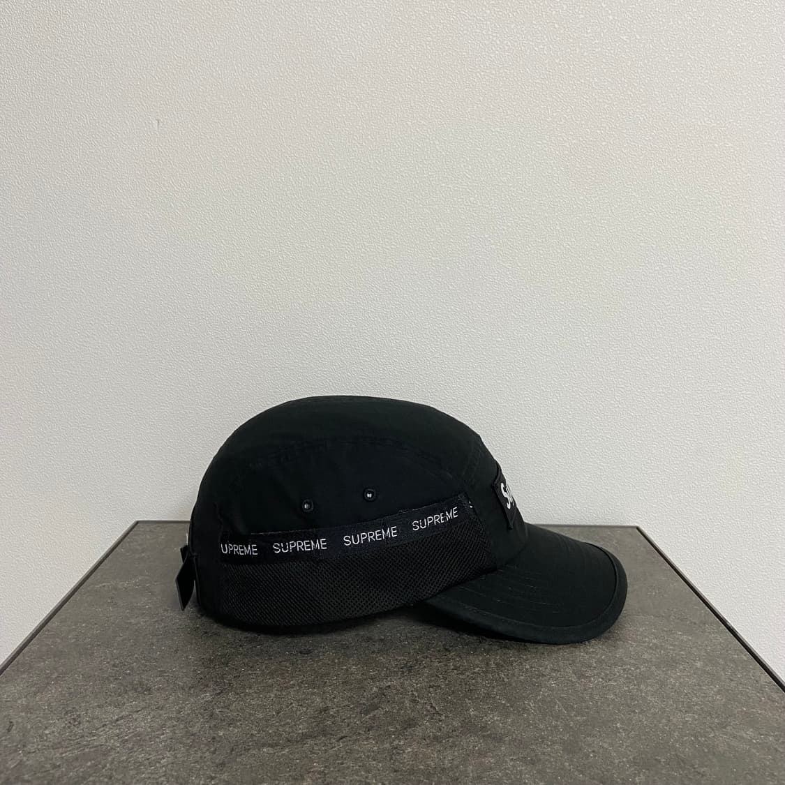 (OS) 슈프림 박스로고 캠프캡 모자 23FW 메쉬 포켓 블랙 상품이미지3