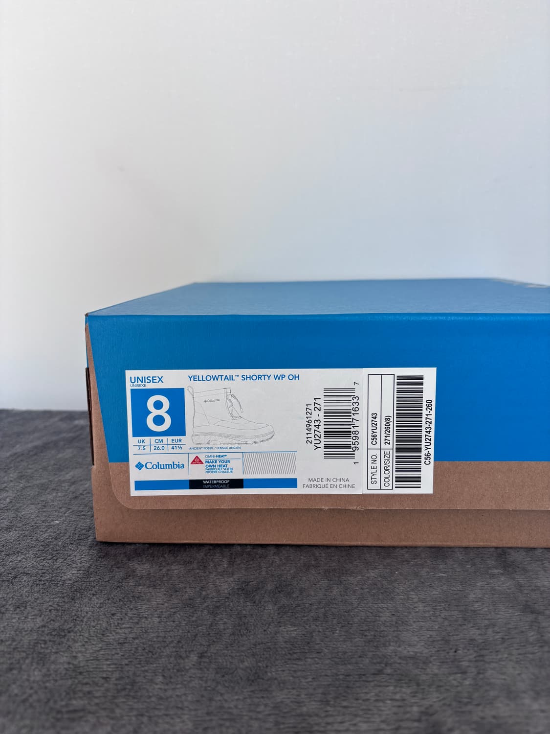 새상품) 260 콜롬비아 옐로우테일 쇼티 방한 부츠 패딩부츠 상품이미지8