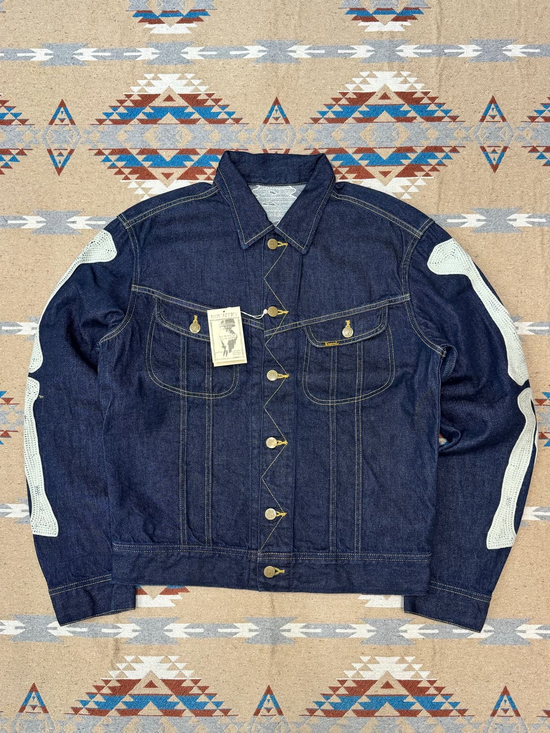 [44][M] 캐피탈 11.5온즈 데님 멕시칸 턱시도 웨스터너 본 자켓  상품이미지3