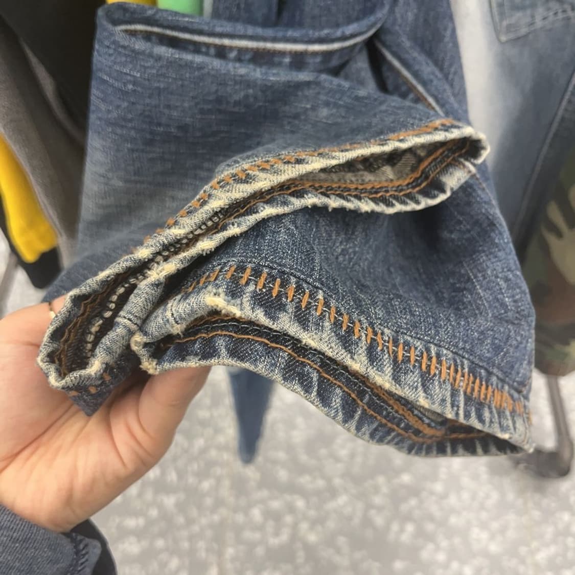 리바이스 쿠퍼 웨스턴 포켓 스티치 워싱 데님팬츠 34인치 C06540 상품이미지8