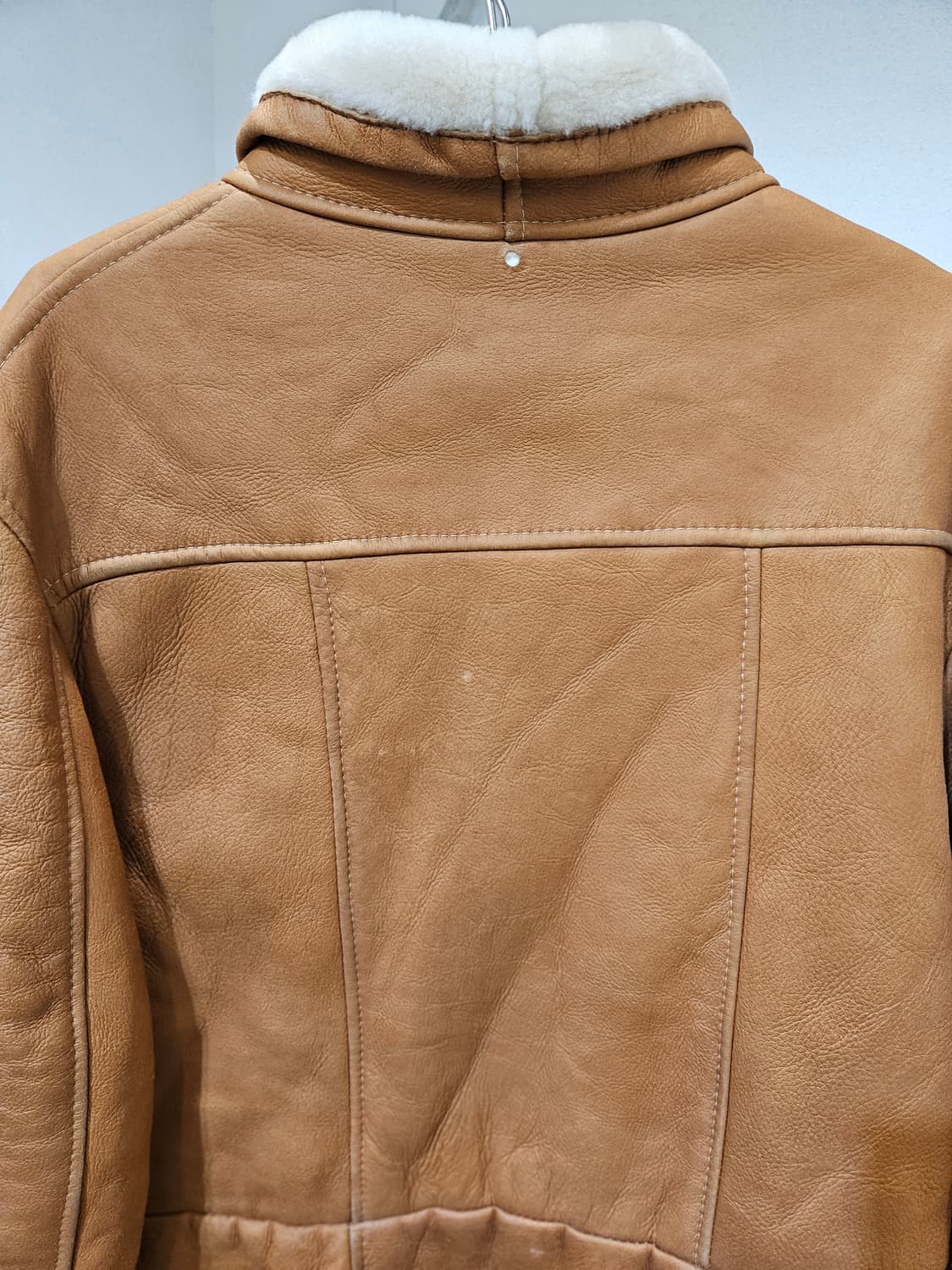 양가죽 무스탕 하프 자켓 상품이미지5