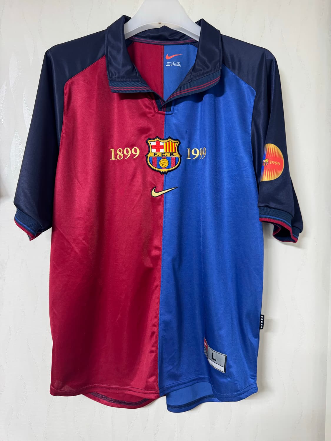 99-00 바르셀로나 홈 백주년 원판 노마킹 상품이미지1