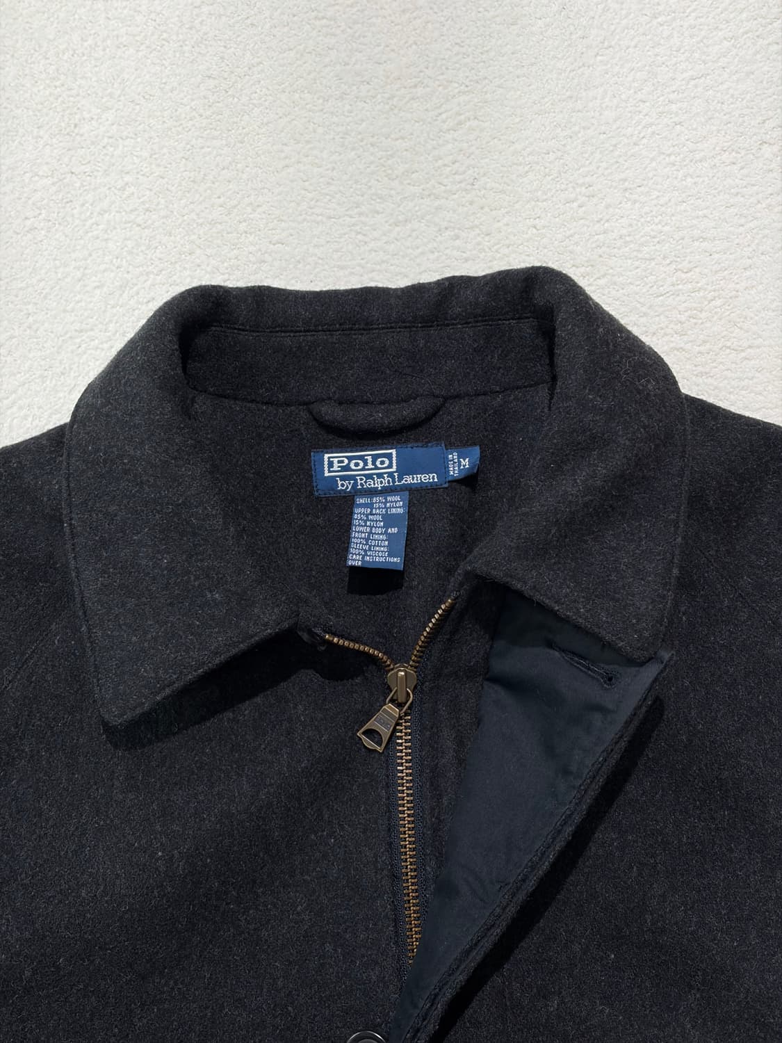 폴로 랄프로렌 울 코트 차콜 M 100 상품이미지2
